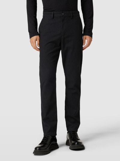 SELECTED HOMME Slim fit stoffen broek in fijn gestructureerd design, model 'MILES' Middengrijs - 4