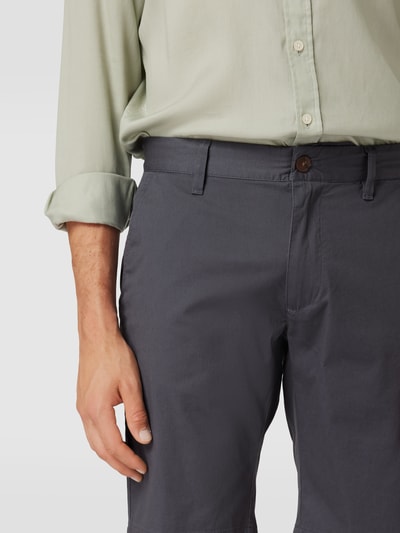 s.Oliver RED LABEL Korte chino met trensje met knoop Antraciet - 3