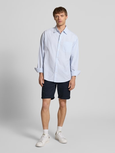 Redefined Rebel Regular Fit Chino-Shorts mit Gürtel Modell 'MIKE' Dunkelblau 1