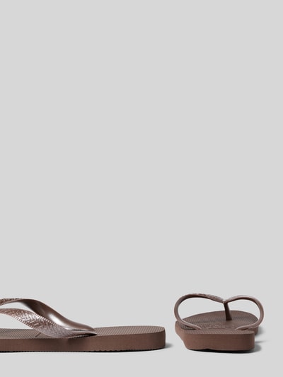 Havaianas Teenslippers met labeldetail Donkerbruin - 2