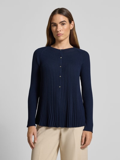 Hemisphere Strickjacke mit Knopfleiste Dunkelblau 4