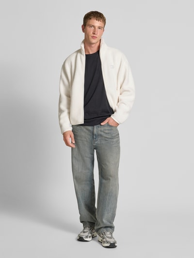 Tommy Jeans Relaxed Fit Jacke mit Teddyfell Offwhite 1