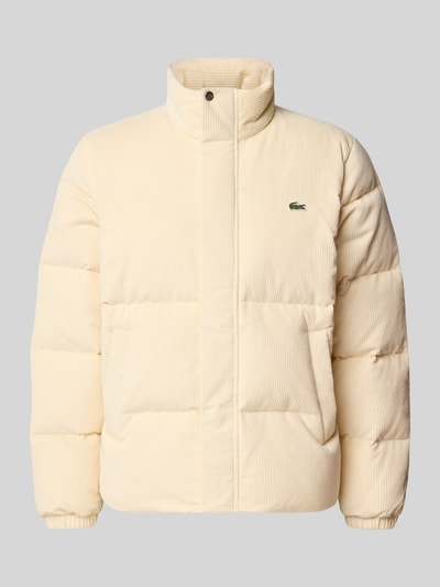 Lacoste Gewatteerd jack met logodetail Taupe - 1