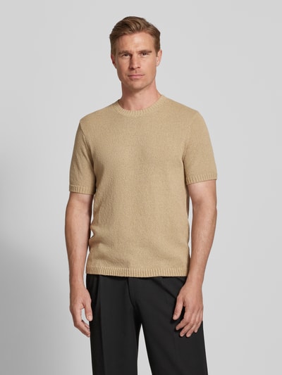 Antony Morato T-shirt in tricotlook Beige - 4