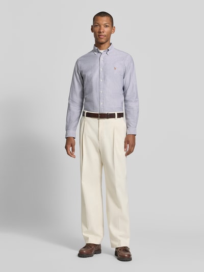Polo Ralph Lauren Custom Fit Freizeithemd mit Logo-Stickerei Dunkelblau 1