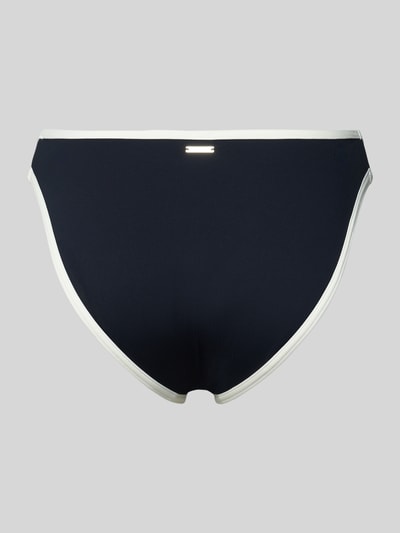 Produktfoto, granatowe figi bikini z detalem z logo, mieszanka materiałów z dodatkiem streczu, model 'Blanca Beach' od JOOP! Collection