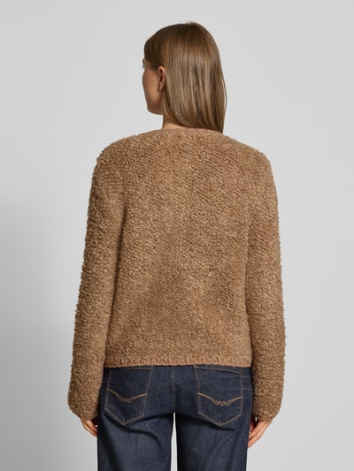 s.Oliver RED LABEL Kurtka z dzianiny o kroju regular fit z dodatkiem wełny Camel 5