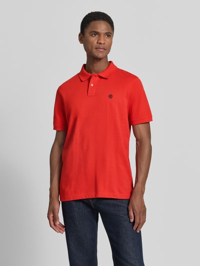 MCNEAL Slim Fit Poloshirt mit Label-Stitching Rot 4