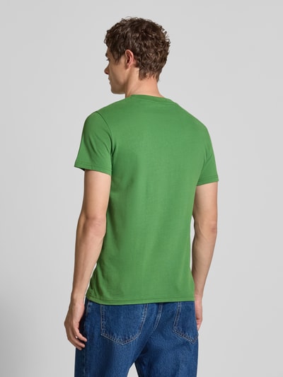 Superdry T-shirt met labelstitching Olijfgroen - 5