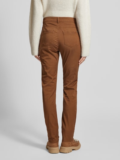 Christian Berg Woman Slim fit broek met steekzakken Cognac - 5