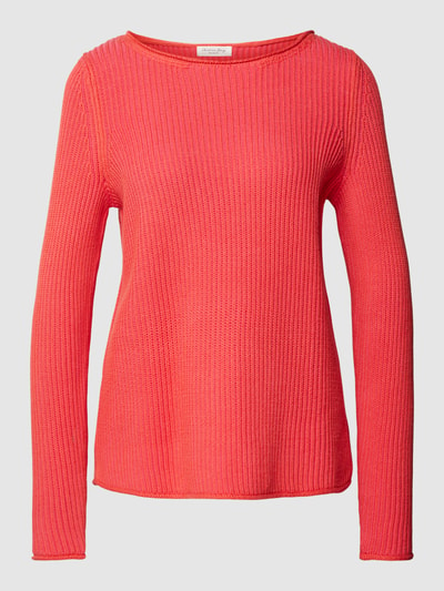 Christian Berg Woman Strickpullover in Ripp-Optik Dunkelorange Melange 2