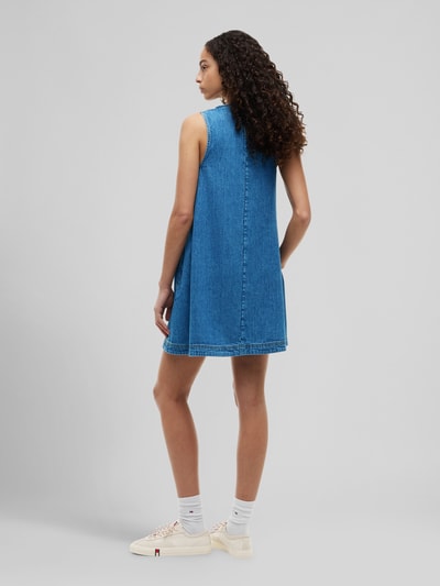 Tommy Jeans A-Linien Minikleid aus reiner Baumwolle Blau 5