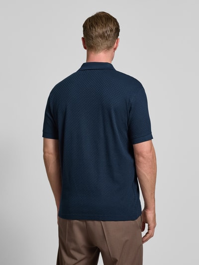 SELECTED HOMME Regular fit poloshirt van puur katoen, model 'ISAAC' Marineblauw - 5