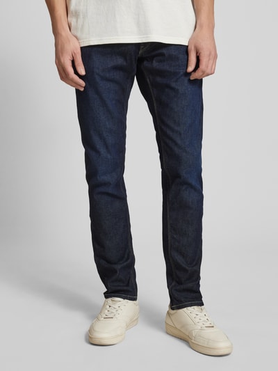 Replay Slim fit jeans in 5-pocketmodel, model 'WILLIBI' Donkerblauw - 4