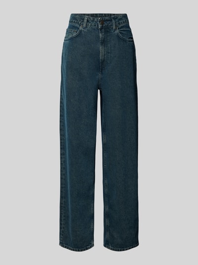 American Vintage Relaxed fit jeans met steekzakken, model 'TIUBAY' Donkerblauw - 2