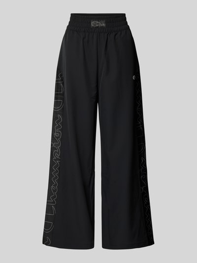 CHAMPION Wide Leg Trackpants mit Galonstreifen Black 1