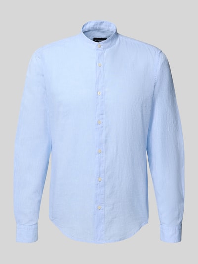 Strellson Regular Fit Freizeithemd aus Baumwoll-Leinen-Mix Modell 'Cornel' Hellblau 2