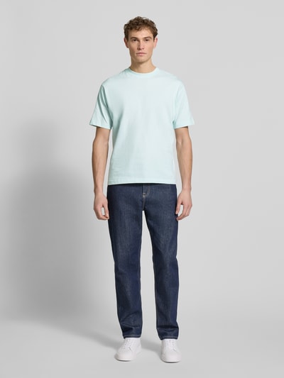 MCNEAL T-shirt o kroju regular fit z czystej bawełny Jasnoturkusowy 1