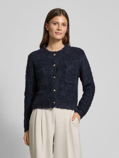 Mango Strickjacke mit Knopfleiste Marine 4