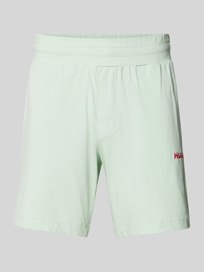 HUGO Regular Fit Shorts mit Label-Print Mint 2