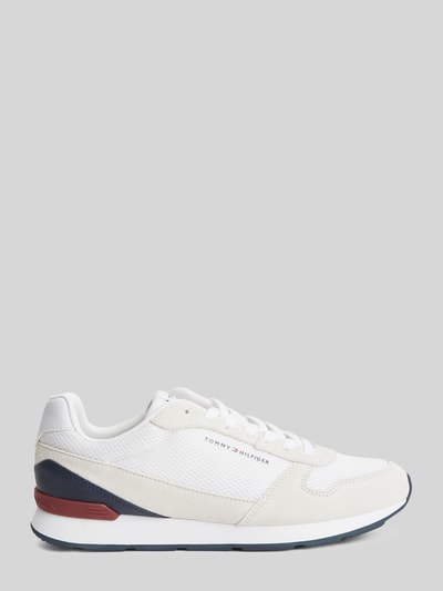 Tommy Hilfiger Sneakersy z naturalnej skóry z detale z logo Biały 2