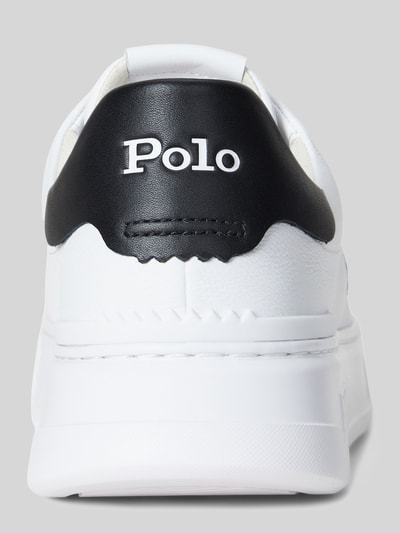 Polo Ralph Lauren Sneaker Low aus Rindsnappa mit Logo-Detail Weiss 4