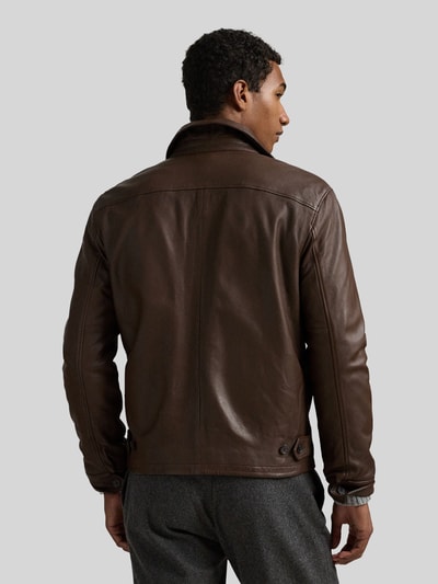 Polo Ralph Lauren Regular Fit Lederjacke Dunkelbraun 5