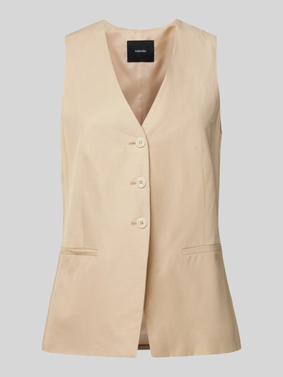Someday Weste mit Knopfleiste Modell 'Noronja' Sand 2