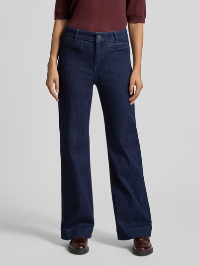 Christian Berg Woman Flared Fit Jeans aus Baumwoll-Mix mit Paspeltaschen Marine 4