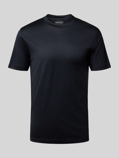Emporio Armani T-Shirt mit geripptem Rundhalsausschnitt Marine 2