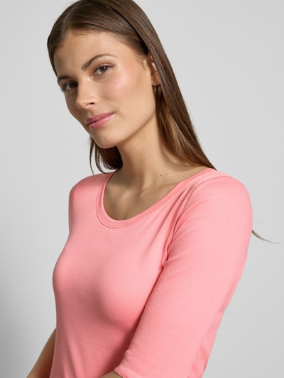 Marc Cain T-Shirt mit Label-Applikation Pink 3