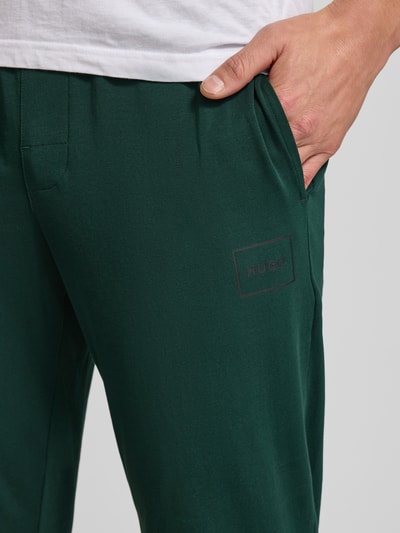 HUGO Comfort Fit Sweatpants aus Baumwoll-Mix Modell 'LAZE' Dunkelgruen 3
