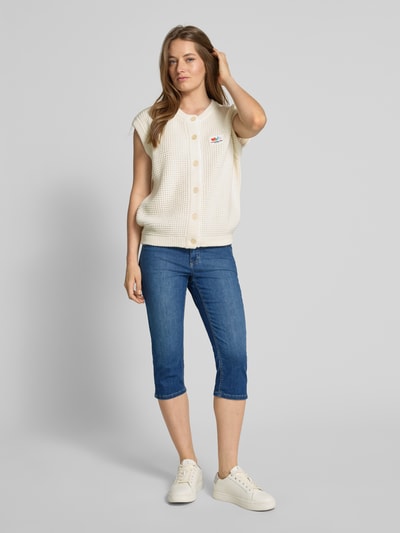 Angels Capri-jeans van denim met omslag, model 'Ana' Blauw - 1