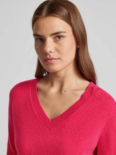 Christian Berg Woman Gebreide pullover met ribboorden Rood - 3