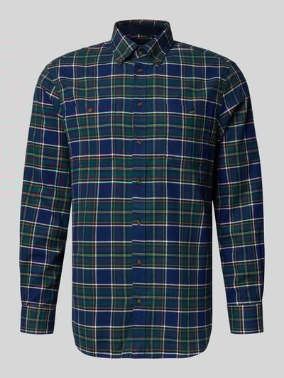 Christian Berg Men Regular Fit Freizeithemd mit Button-Down-Kragen Marine 2