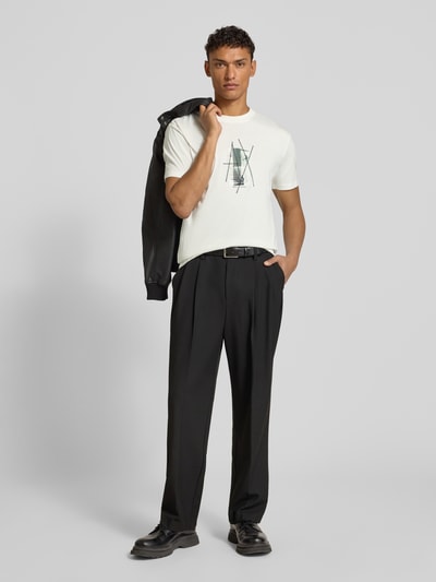 ARMANI EXCHANGE T-shirt z nadrukiem z motywem z logo Biały 1