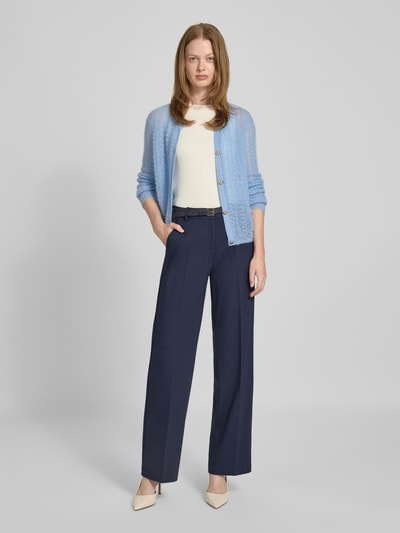 Brax Spodnie materiałowe o kroju regular fit w kant model ‘Maine’ Granatowy 1