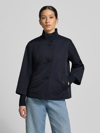 s.Oliver BLACK LABEL Regular Fit Jacke aus Baumwoll-Mix Marine 4