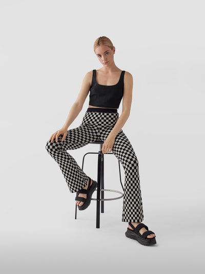 Honorine Crop Top aus Leinen Schwarz 6