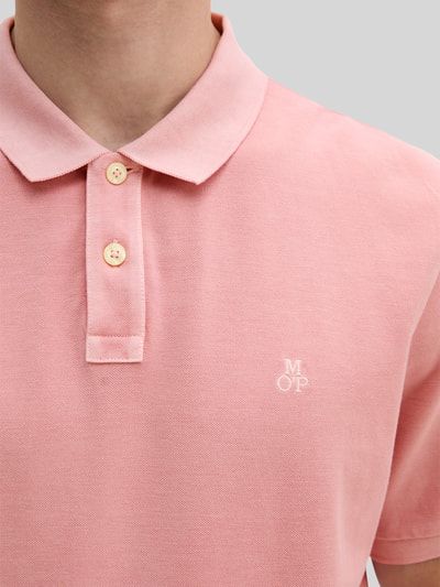 Marc O'Polo Regular Fit Poloshirt aus reiner Baumwolle mit Logo-Stitching Rose 3