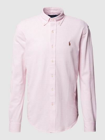 Polo Ralph Lauren Freizeithemd mit Logo-Stickerei und Button-Down-Kragen Hellrosa 2