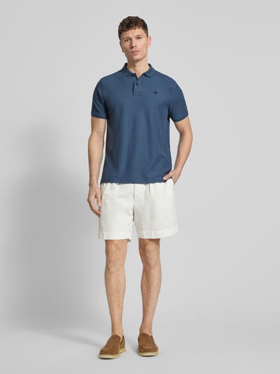 LERROS Koszulka polo o kroju regular fit z wyhaftowanym logo model „Performance” Granatowy 1