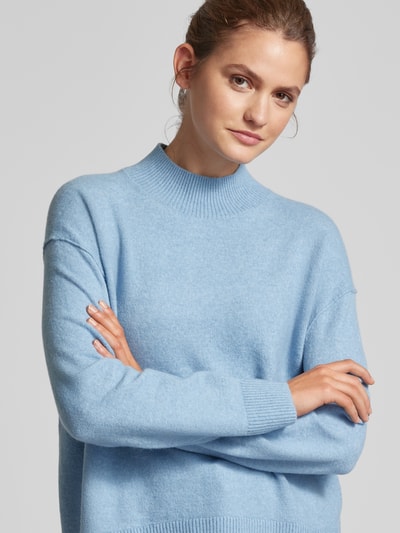 Marc O'Polo Denim Strickpullover mit Stehkragen Hellblau 3