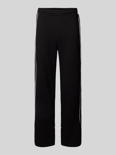 REVIEW Straight Leg Sweatpants mit elastischem Bund Black 2