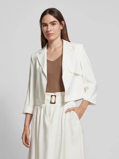 comma Blazer met borstzak Offwhite - 4