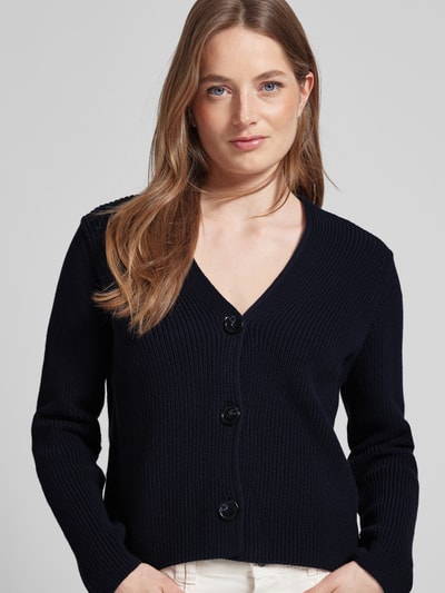 Marc O'Polo Strickjacke mit Strukturmuster Marine 3