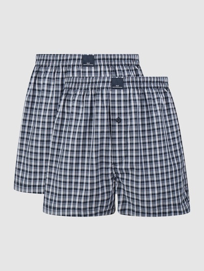 Götzburg Wäsche Boxershorts aus Baumwolle im 2er-Pack  Blau 1