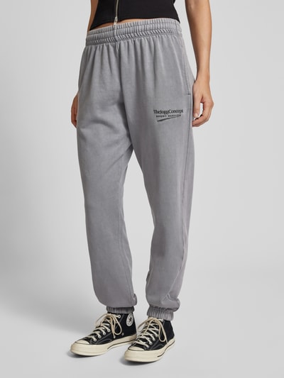 TheJoggConcept Sweatpants met elastische band, model ‘RUBI’ Antraciet - 4