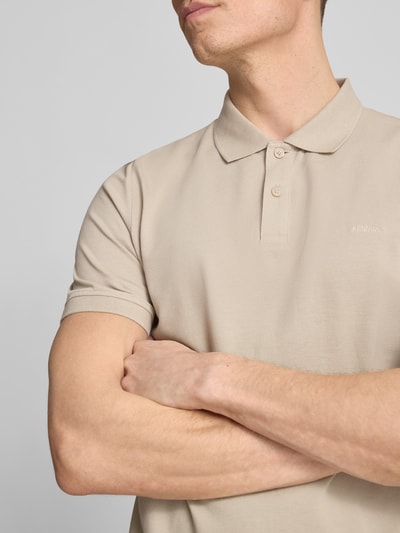 s.Oliver RED LABEL Koszulka polo z czystej bawełny o kroju regular fit Beżowy 3