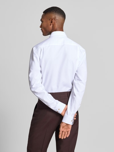 SEIDENSTICKER REGULAR FIT Koszula biznesowa o kroju regular fit z bawełny z kołnierzykiem typu kent Biały 5